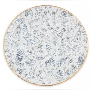 NWT *Discontinued* Disney Ink and Paint Character Sketch Ceramic Plate